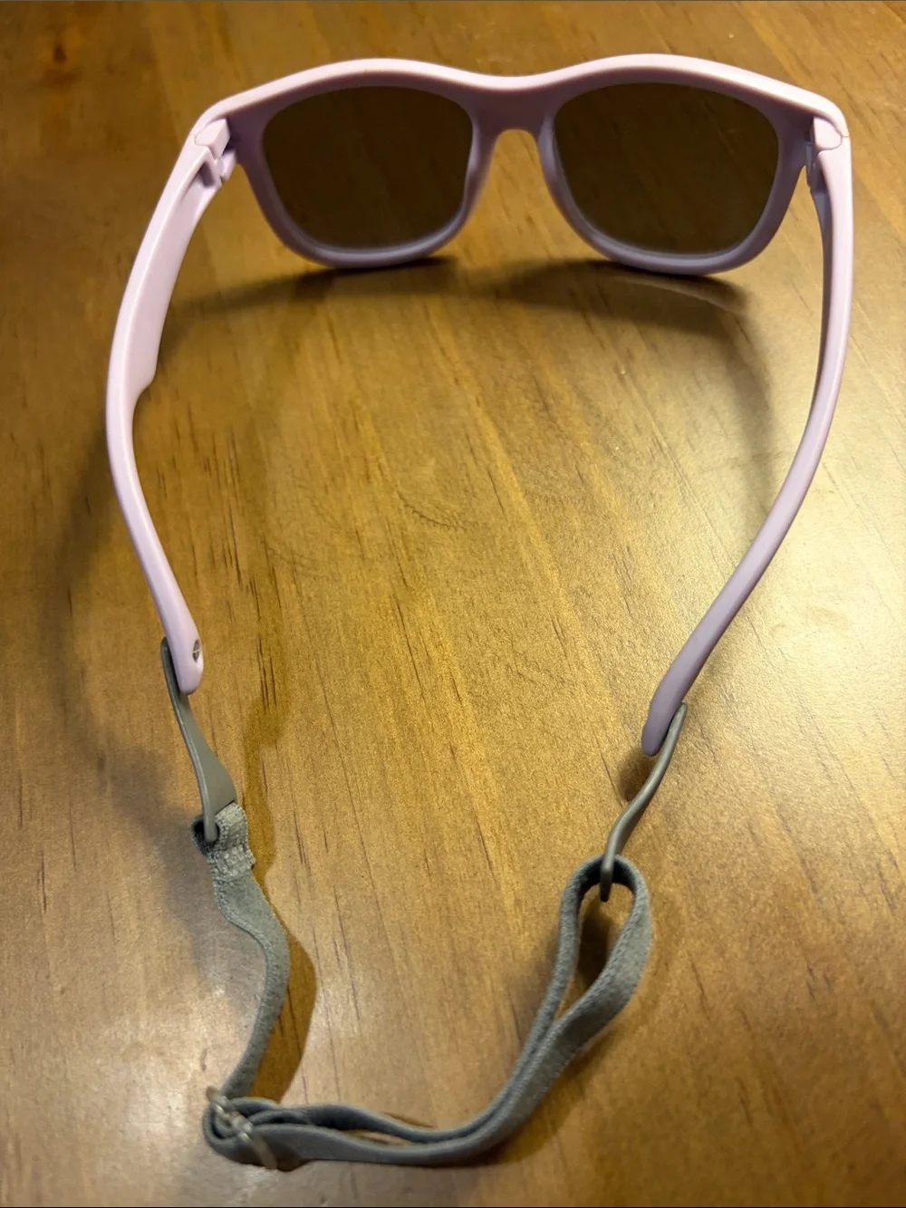 Lavender/Light Purple Toddler Sunglasses with Gray Strap
